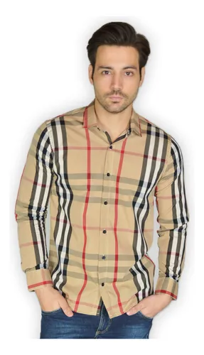 Camisa burberry xadrez feminina discount