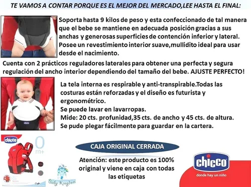 Nueva Mochila De Bebe Chicco Marsupio 2en1 Go. Colores 2017