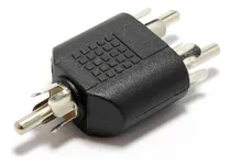 Comprar 5 Adaptadores 2 Rca Macho A 1 Rca Macho Plug Divisor