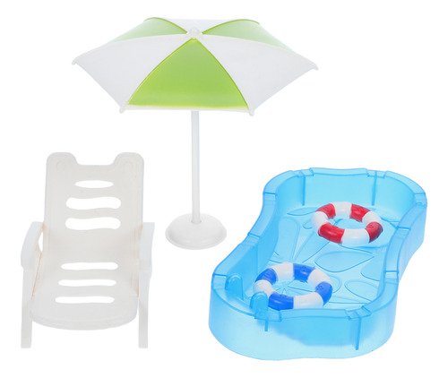 1 Juego De Accesorios Para Piscinas En Miniatura - Dollhouse
