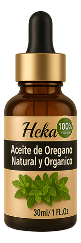 Aceite De Orégano Heka 100% Orgánico Natural Antibacteriano