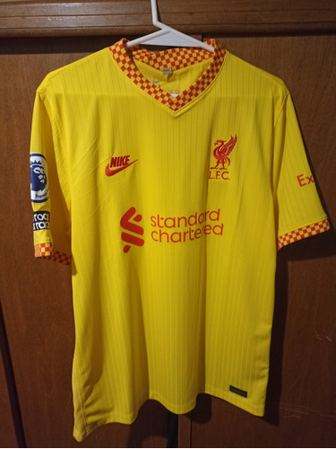 Camiseta Liverpool Tercera 21 22 Original Mo Salah Premier