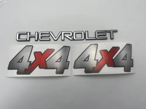 Chevrolet Dmax Calcomanías 4x4 Y Emblema