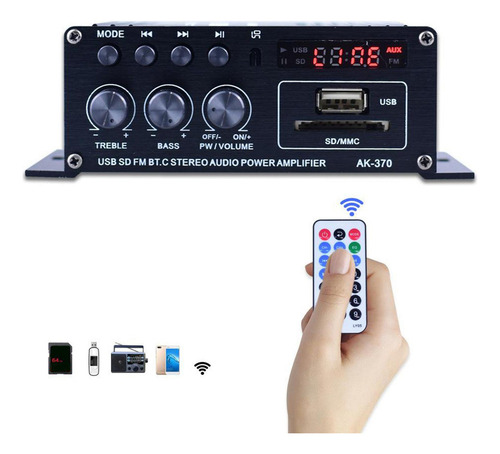 Mini Amplificador De Som De Potência De Áudio