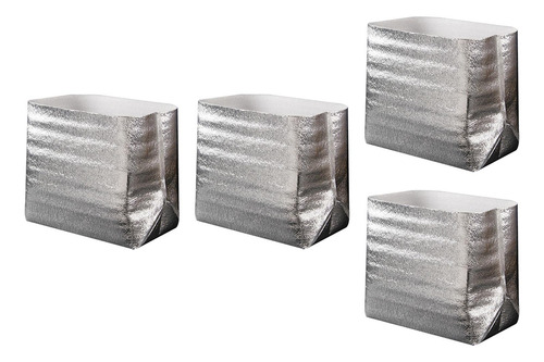 4 Bolsas De Aislamiento De Aluminio, Forro De 45x30x45cm