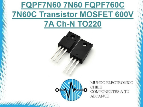 Fqpf7n60 7n60 Fqpf760c 7n60c Transistor Mosfet 600v 7a Ch-n