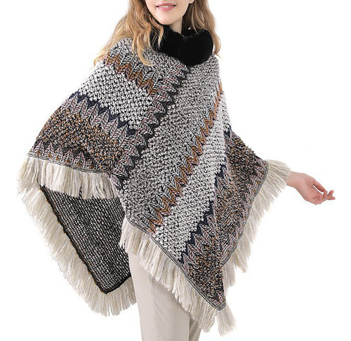 D Chal De Punto Nuevo Para Mujer De Otoño E Invierno, En Sto