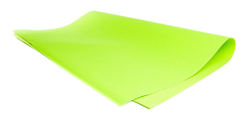 Foamy Pliego 70x95cm C/diamantina Nacarada 10pz Selanusa Color Verde Pistache