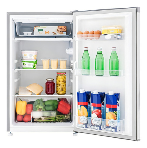 Refrigerador Frigobar Mabe Rmf0411pymx 90l 4 Pies Mini Acero Inoxidable Electrico 115v Chiquito Congelador