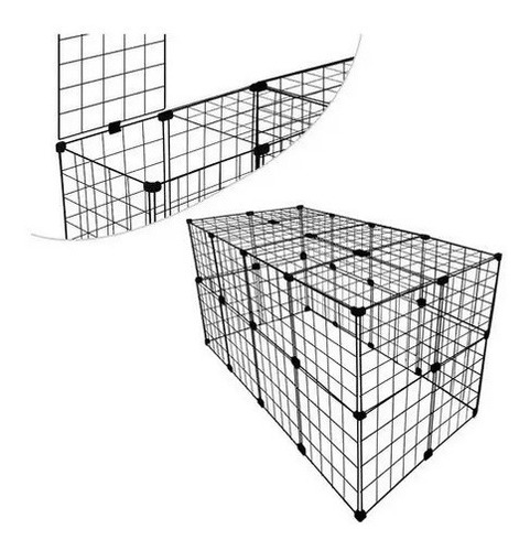 Cercado Gaiola Coelho Porquinho Da Índia 60x120x60 Com Teto
