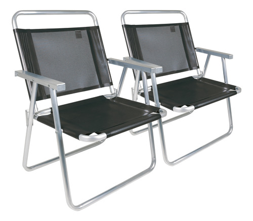 Set X2 Sillón Playa Camping Oversize Aluminio Sannet Mor Ct