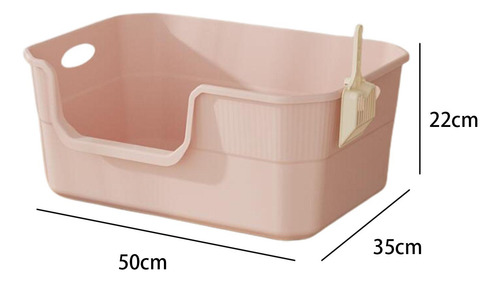 Caja De Arena Abierta En Forma De U, Bandeja Frontal Baja,