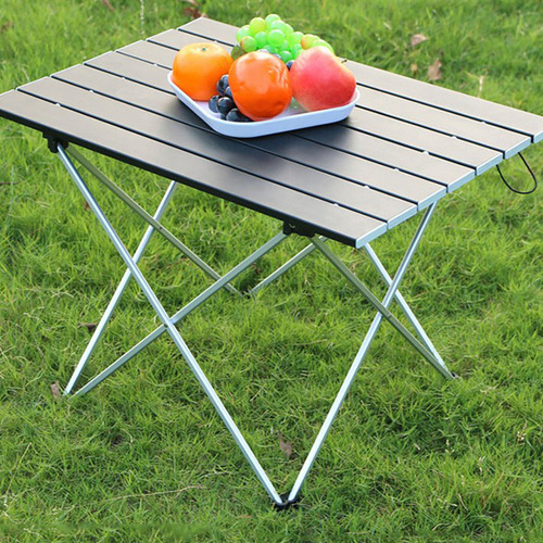 Mesa De Acampamento Dobrável Em Liga De Alumínio Leve E Port