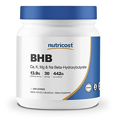 Nutricost Keto Bhb Exogenous Ketones 4-in-1 (30 Serv) 12g Be