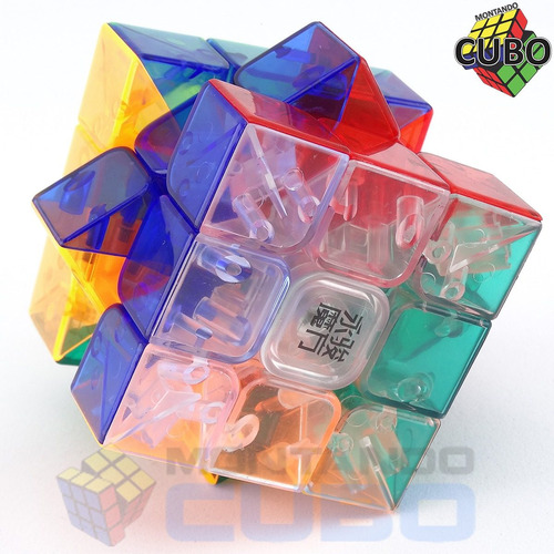 Cubo Mágico 3x3 Moyu Yulong Profissional Yj Translúcido