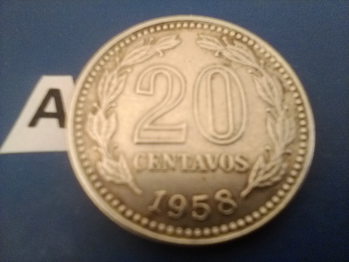 Monedas Argentinas De 20 Ctvos. Año De 1958