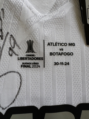 Camisa Botafogo Libertadores Autografada Pelo Alex Telles (Usado)
