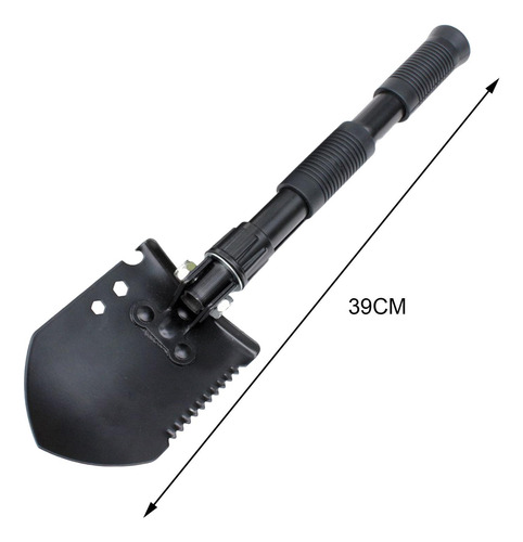Mini Pala Plegable Para Acampar, Senderismo, Escalada Negro