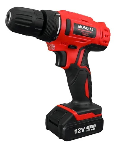 Furadeira parafusadeira sem fio de 10mm Mondial PF-07MA + accesorio 127/220V