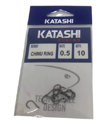 Anzuelos Katashi Chinu Ring X10 Para Boga Carpa Pesca 