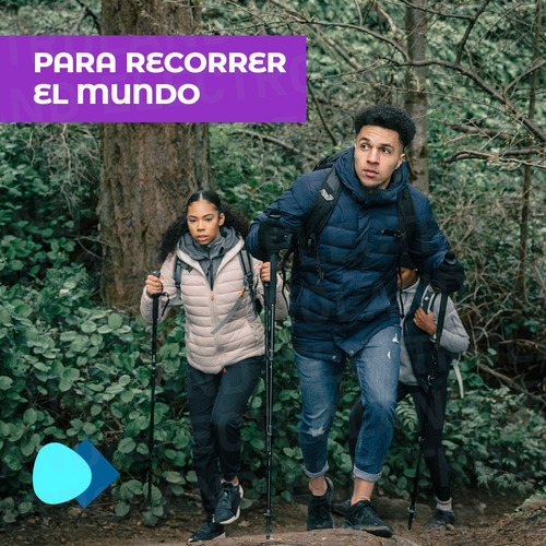 Mochila Trekking Reforzada Camping Viaje Impermeable Bandera