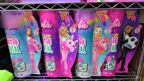 Barbie Cutie Reveal Peluche De Panda, Coneja, Llama Y Pereza