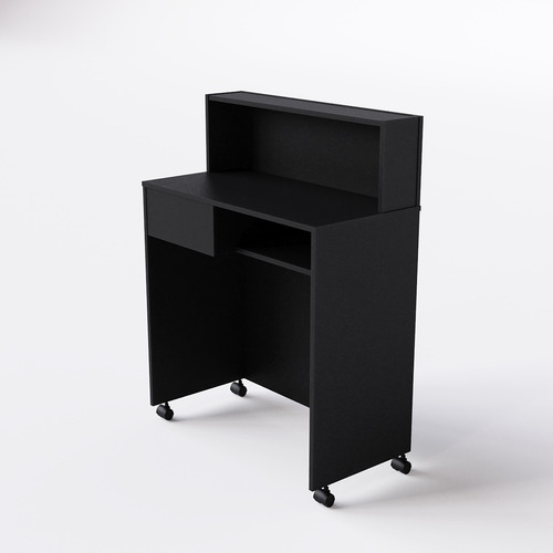 Balcão Modular - 2 Andares Para Atendimento 80cm C/roda Prto