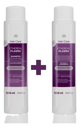 Kit Shampoo E Condicionador Wnf Ethereal Plasma 500ml