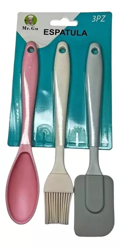 Set de pala miserable y brocha de silicón para cocina, variedad de colores  / mt190 – Joinet