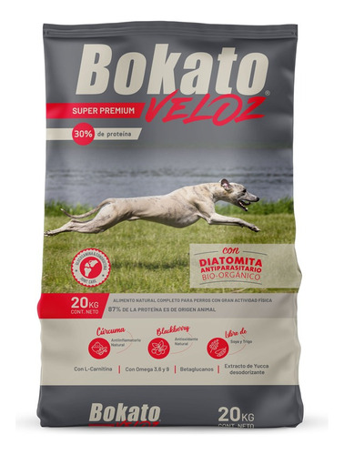 Alimento Bokato Veloz Super Premium 20 Kgs