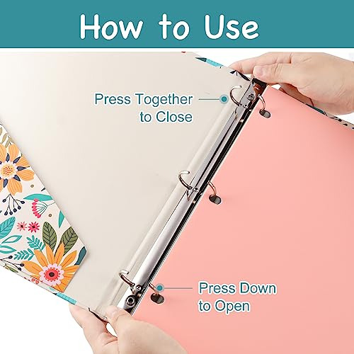 1 Inch 3 Ring Binder With 5 Dividers 2 Pockets, 1 ...