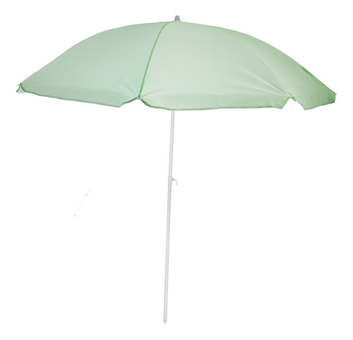 Sombrilla Jardín Acero Reforzada 180cm Playera Camping Color Verde Claro Cerdeña
