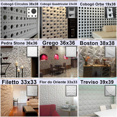 Forma Molde De Gesso 3d E Cimento Abs Pra Placas De Parede