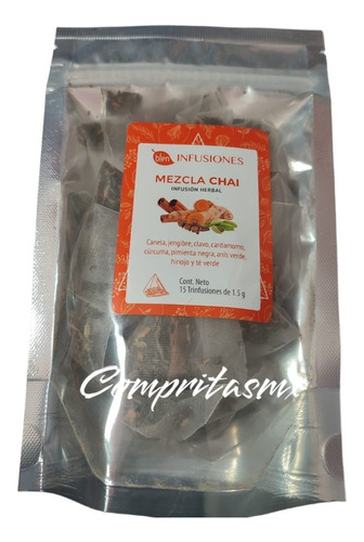 Infusión Herbal Mezcla Chai Antioxidante Y Digestivo