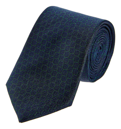 Corbata Hombre Textura Slim Formal Vittorio Forti Color Verde Diseño de la tela Relieve Largo 6.5 cm