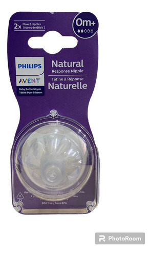 Philips Avent Natural Tetinas Mamilas 0m+ Flujo 2