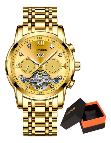 Reloj Casual Mecánico Hueco Kimsdun Calendar
