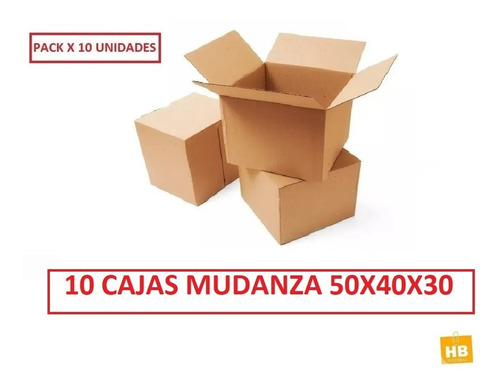 Caja Carton Mudanza Embalaje 50x40x30 Reforzada Premium