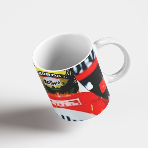 Ayrton Senna Caneca Personalizada Fórmula 1 Porcelana 325 Ml