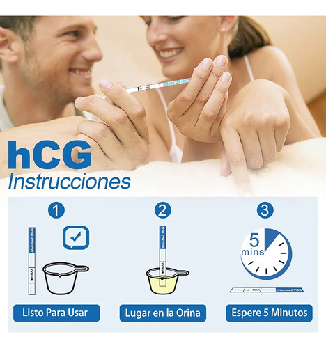 Kit 5 Test De Embarazo Mommed 99% Confiable