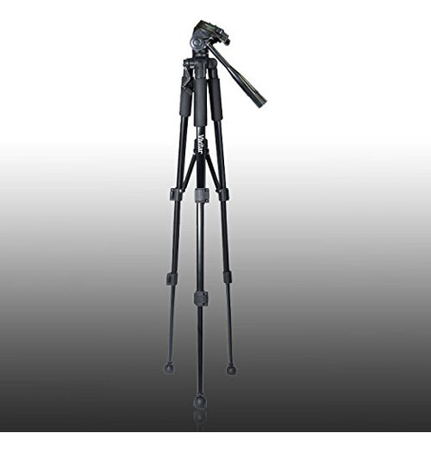 Trípode Vivitar Vpt3662, 157 Cm, Con Cabezal De 3 Vías