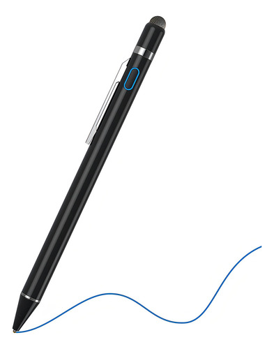 Lapiz Optico Universal De Punta Fina | Negro / Usb Recarg