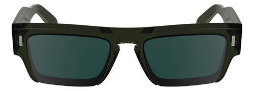 Óculos De Sol Calvin Klein Avant-garde 24532s Khaki Desenho Liso