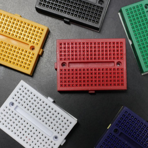 Kit 6 Mini Protoboard Com 170 Pontos Arduino Cores