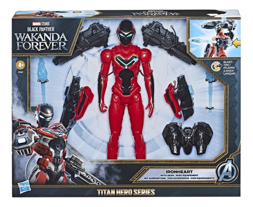 Figura Black Panther Wakanda Iron Heart Titan Hero Series