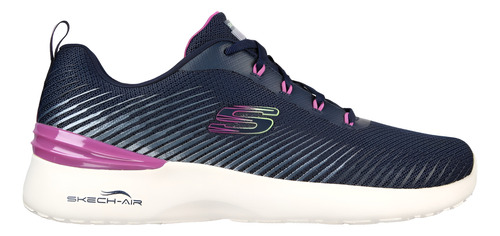 Tenis Skechers Dynamight Dama 149669 Marino Cómodo Ligero 