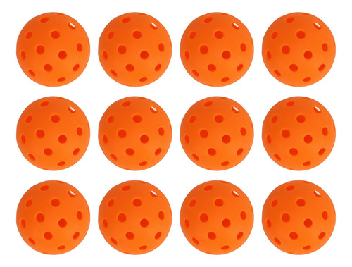Juego De Pickleball De 74 Mm, 12 Unidades, 40 Agujeros, Plás