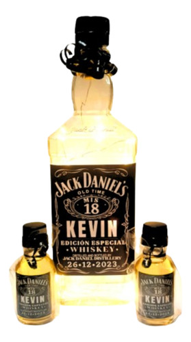 20 Souvenirs Mini Temática Jack Daniels + Central Luminoso 