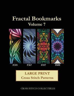 Libro Fractal Bookmarks Vol. 7 : Large Print Cross Stitch...