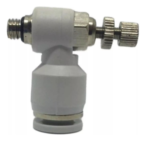 5 Pzas Válvula De Control Flujo De Aire Neumática 6mm